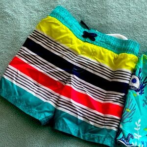 3T colorful swim trunks 2 for 9$